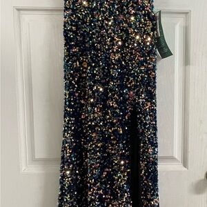 Sequined Multicolor Gown